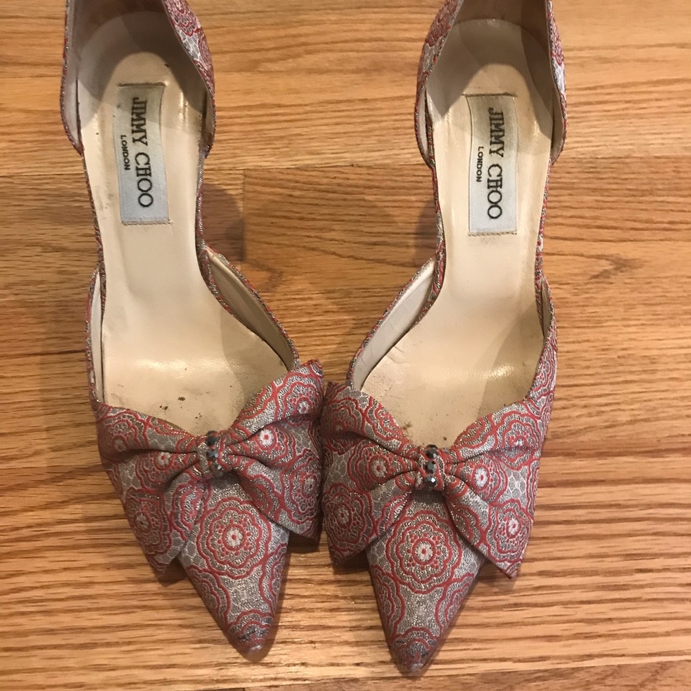 Jimmy Choo brocade heels
